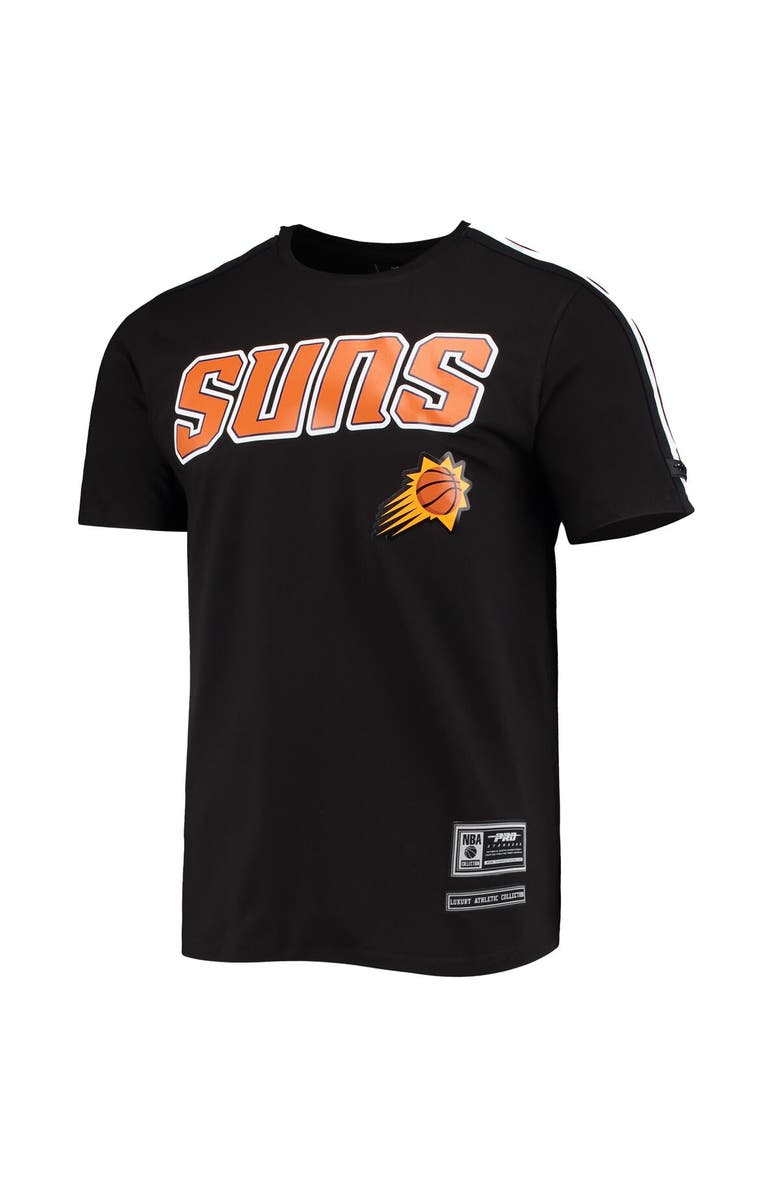 PRO STANDARD Men's Pro Standard Black Phoenix Suns Mesh Capsule Taping T-Shirt, Alternate, color, Black