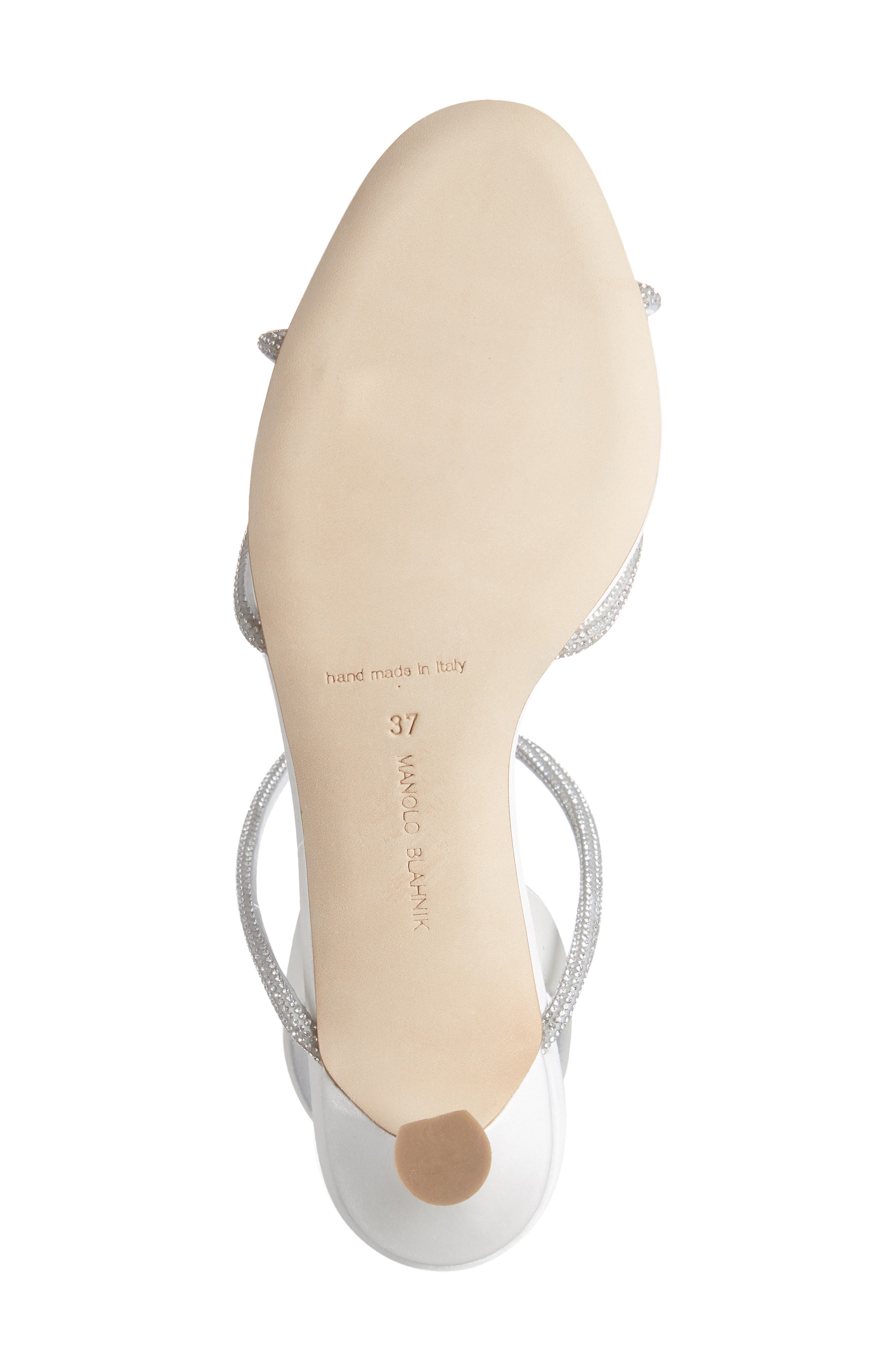 Manolo Blahnik Lucery Crystal Embellished Slingback Sandal, Alternate, color, 