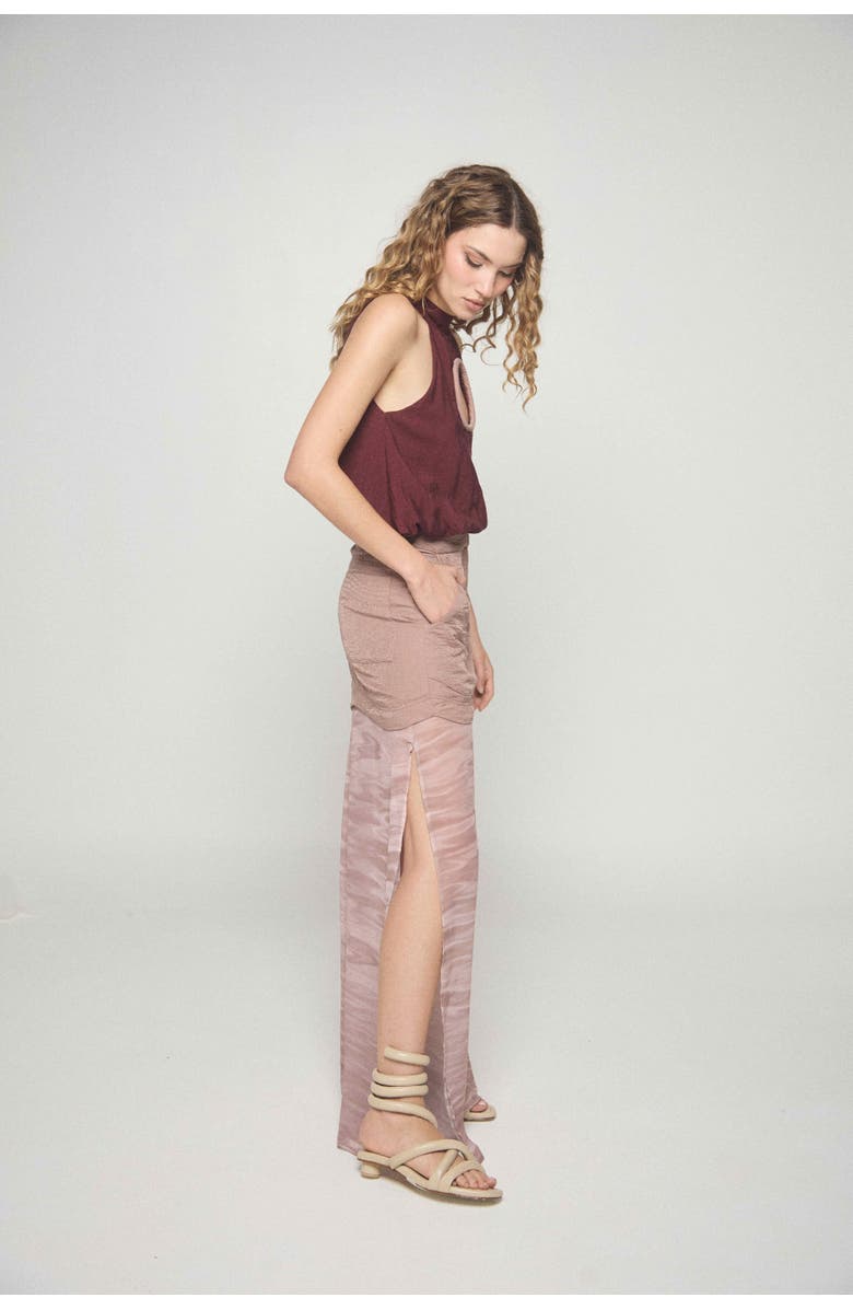 Zierra Leona Albedo Top, Alternate, color, Burgundy