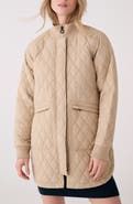 Lole Quilted Water Repellent Nylon Bomber Jacket