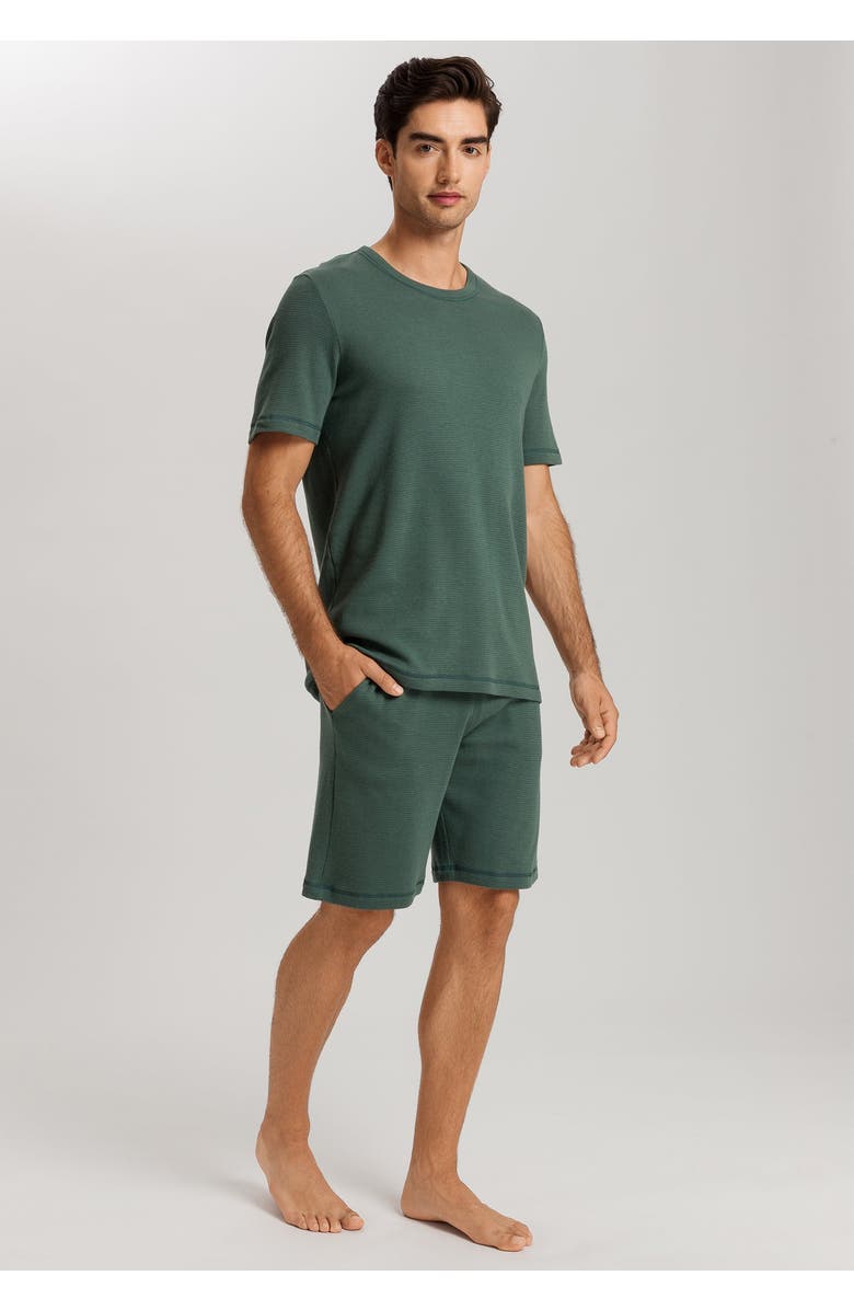 Hanro Smart Sleep Organic Cotton Blend Pajama Set, Alternate, color, Herbal Tea