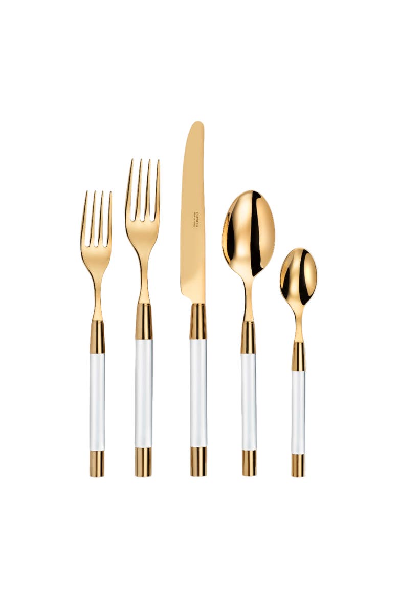 Zoe - 5 Piece Place Setting, Main, color, PVD Gold