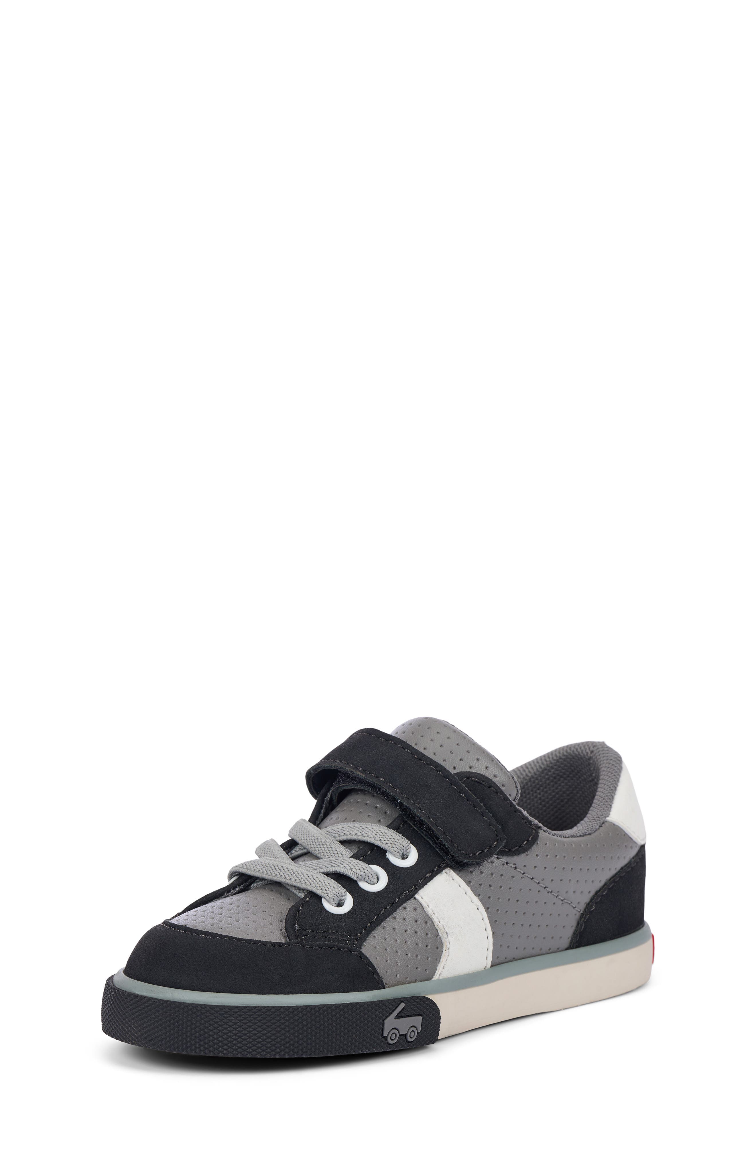 See Kai Run Kids' Connor Sneaker, Alternate, color, Gray/ Black