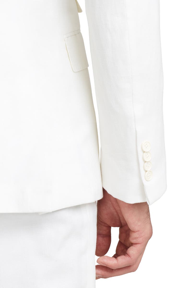 Ralph Lauren Purple Label Kent Herringbone Cotton & Linen Sport Coat, Alternate, color,