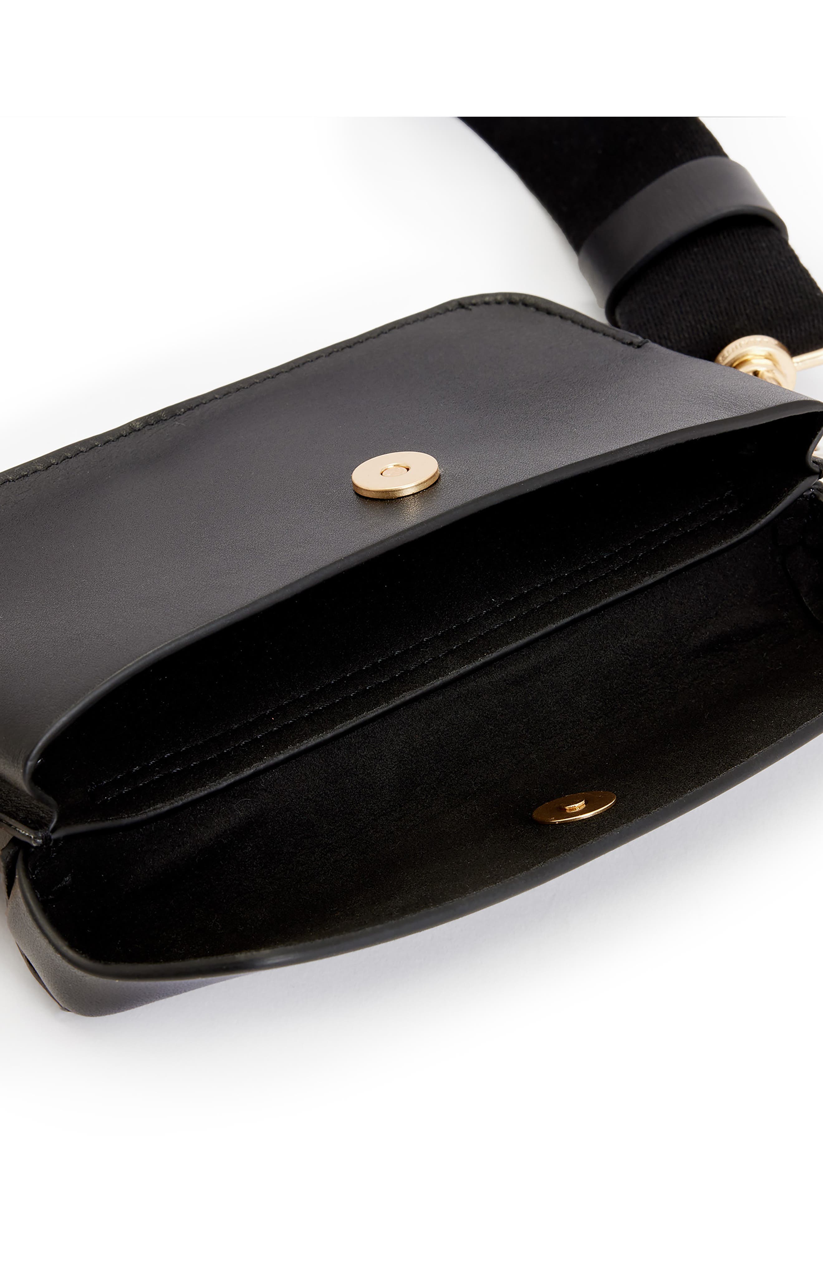 AllSaints Zoe Leather Crossbody Bag, Alternate, color, 