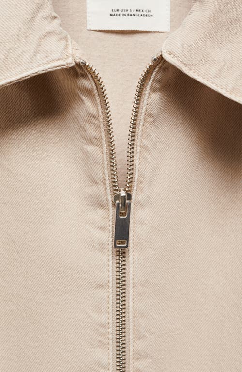 Mango Denim Bomber Jacket