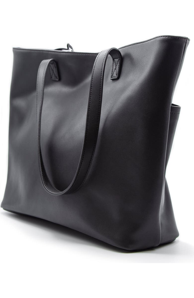 Youzey Vegan Leather Classic Tote, Alternate, color, Black