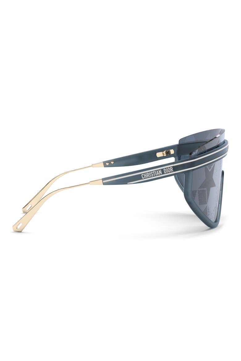 The DiorClub M2U Mask Sunglasses, Alternate, color, MBLU/BLUG