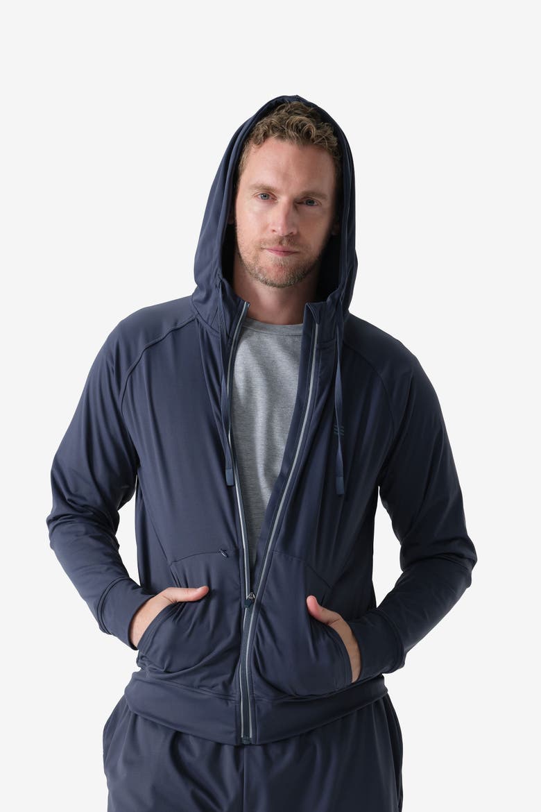 Men's Everyday Full Zip Hoodie, Alternate, color, Arctic Blue