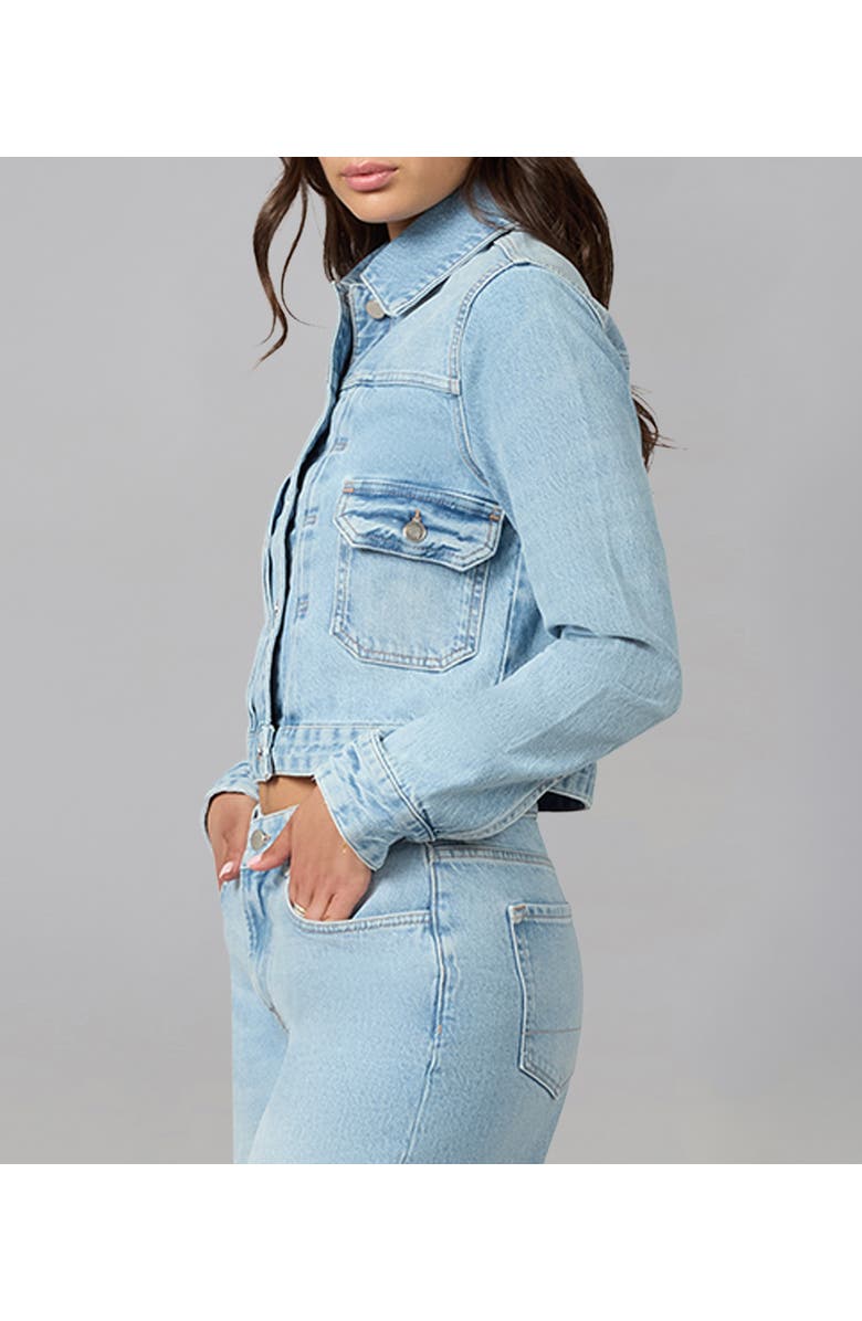 Lola Denim Sabrina Classic Denim Jacket, Alternate, color, Whimsy Blue