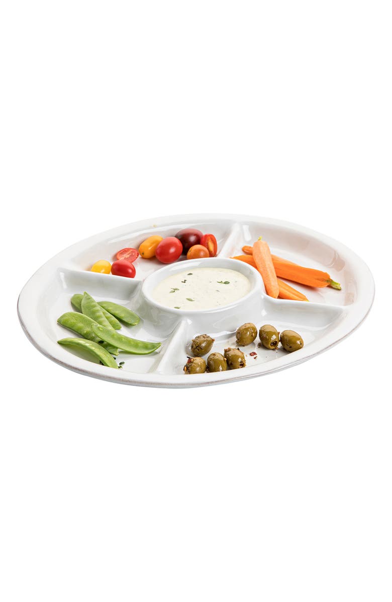 Juliska Puro Whitewash Crudités Platter, Alternate, color, Whitewash