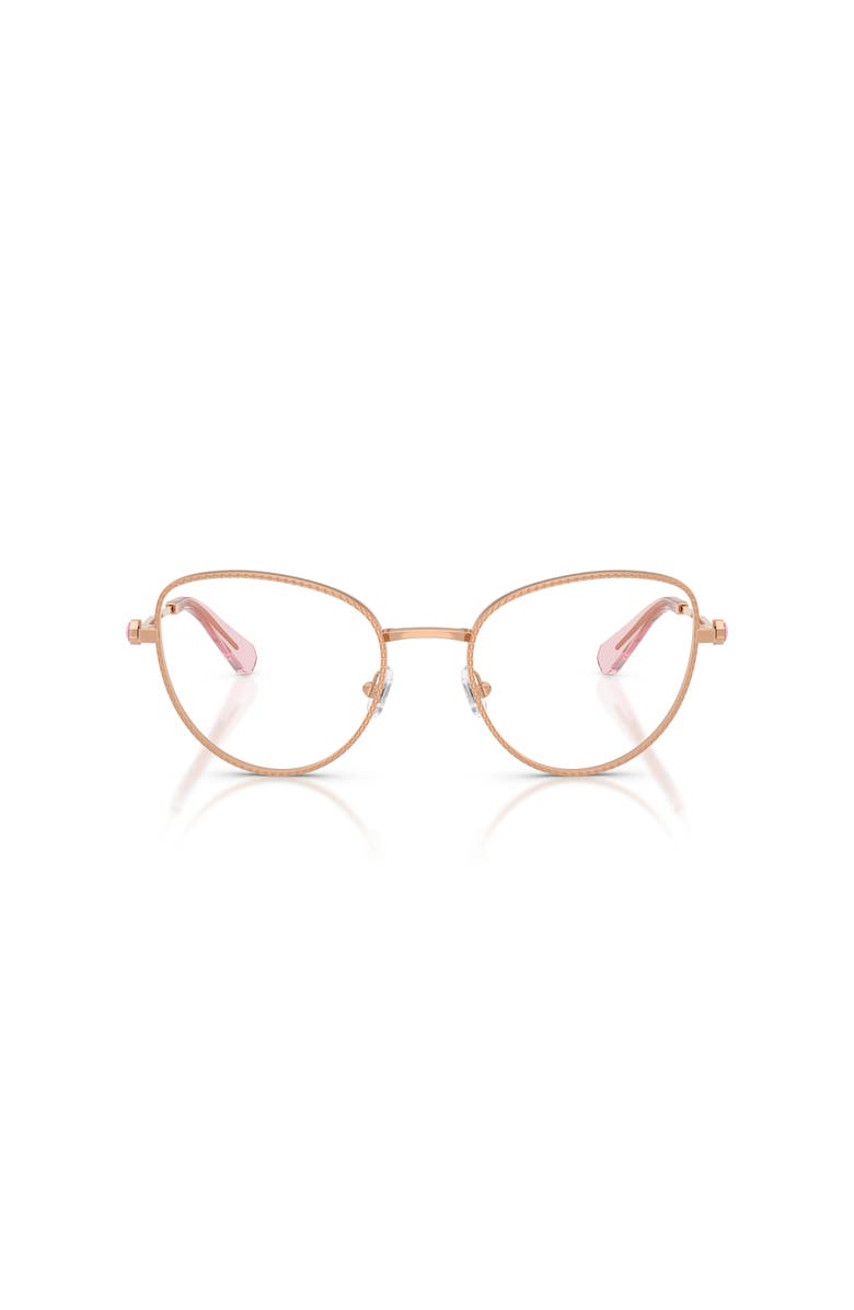 Swarovski 54mm Cat Eye optical glasses, Alternate, color, Pink