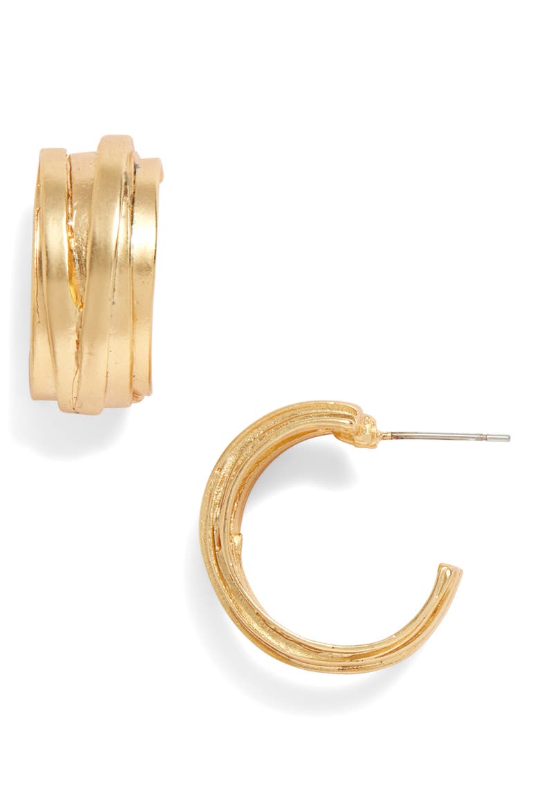 Hoop Earrings, Main, color, GOLD