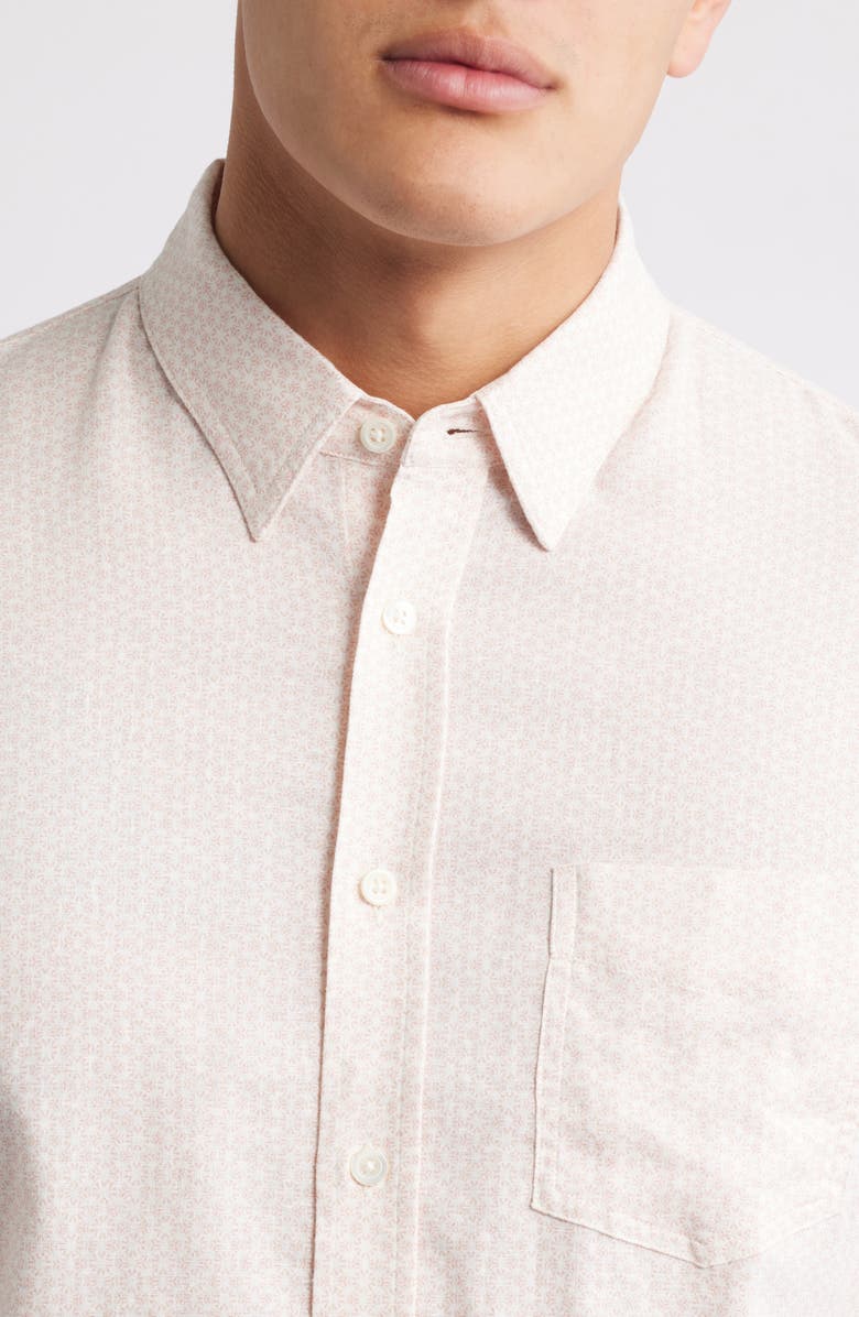 Carson Short Sleeve Stretch Linen Blend Button-Up Shirt