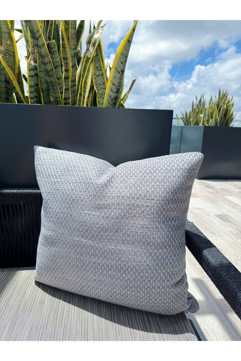 Coastal Breeze Indoor Outdoor Pillow, Alternate, color, Indigo
