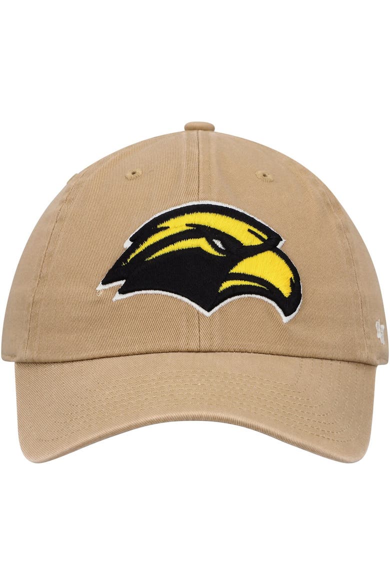 Men's '47 Khaki Southern Miss Golden Eagles Clean Up Adjustable Hat, Alternate, color, Khaki