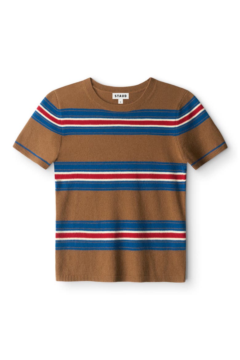 Easy Striped Cashmere Sweater, Alternate, color, SAVOY STRIPE
