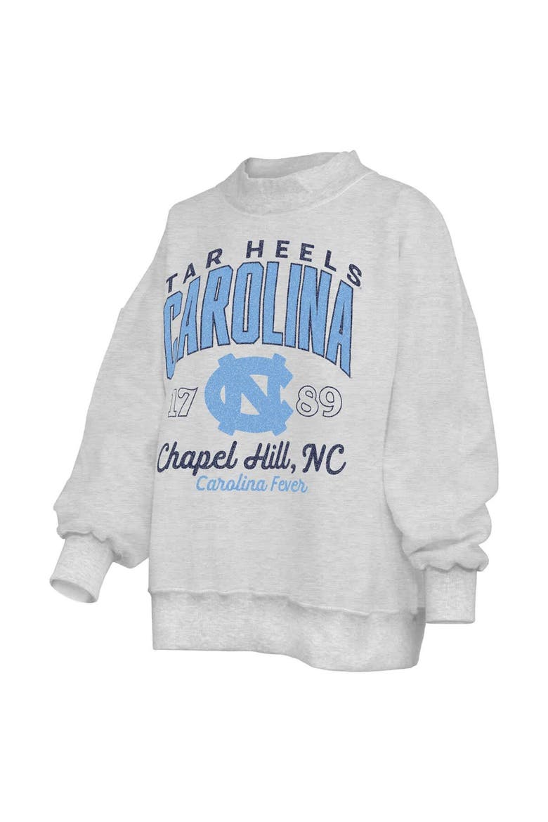 Women's Pressbox  Heather Gray North Carolina Tar Heels Reversible Sweatshirt, Alternate, color, Heather Gray