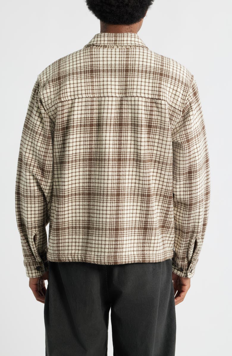 Obey Parker Cotton Zip-Up Shirt Jacket, Alternate, color, Unbleached Multi