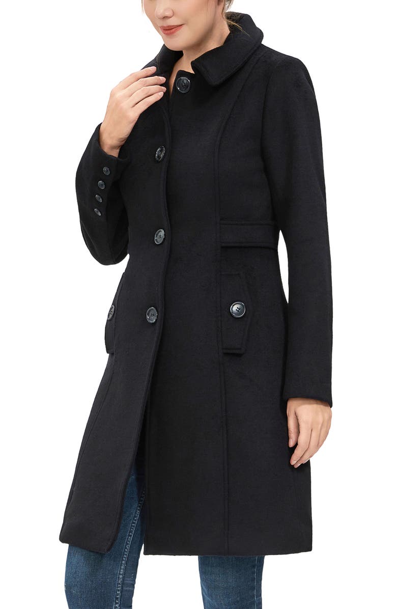 Kimi & Kai Women's Arina Wool Blend Walking Coat, Alternate, color, Black