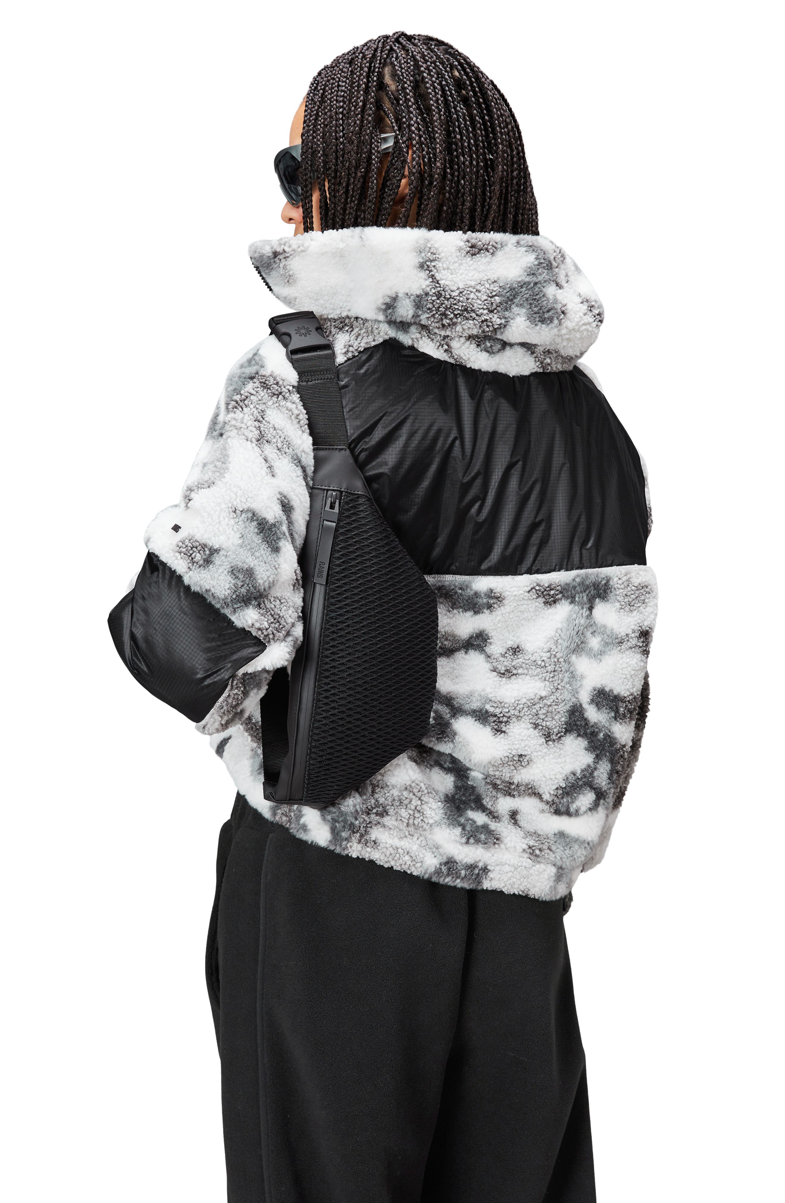 Rains Mini Waterproof Mesh Belt Bag, Alternate, color, 