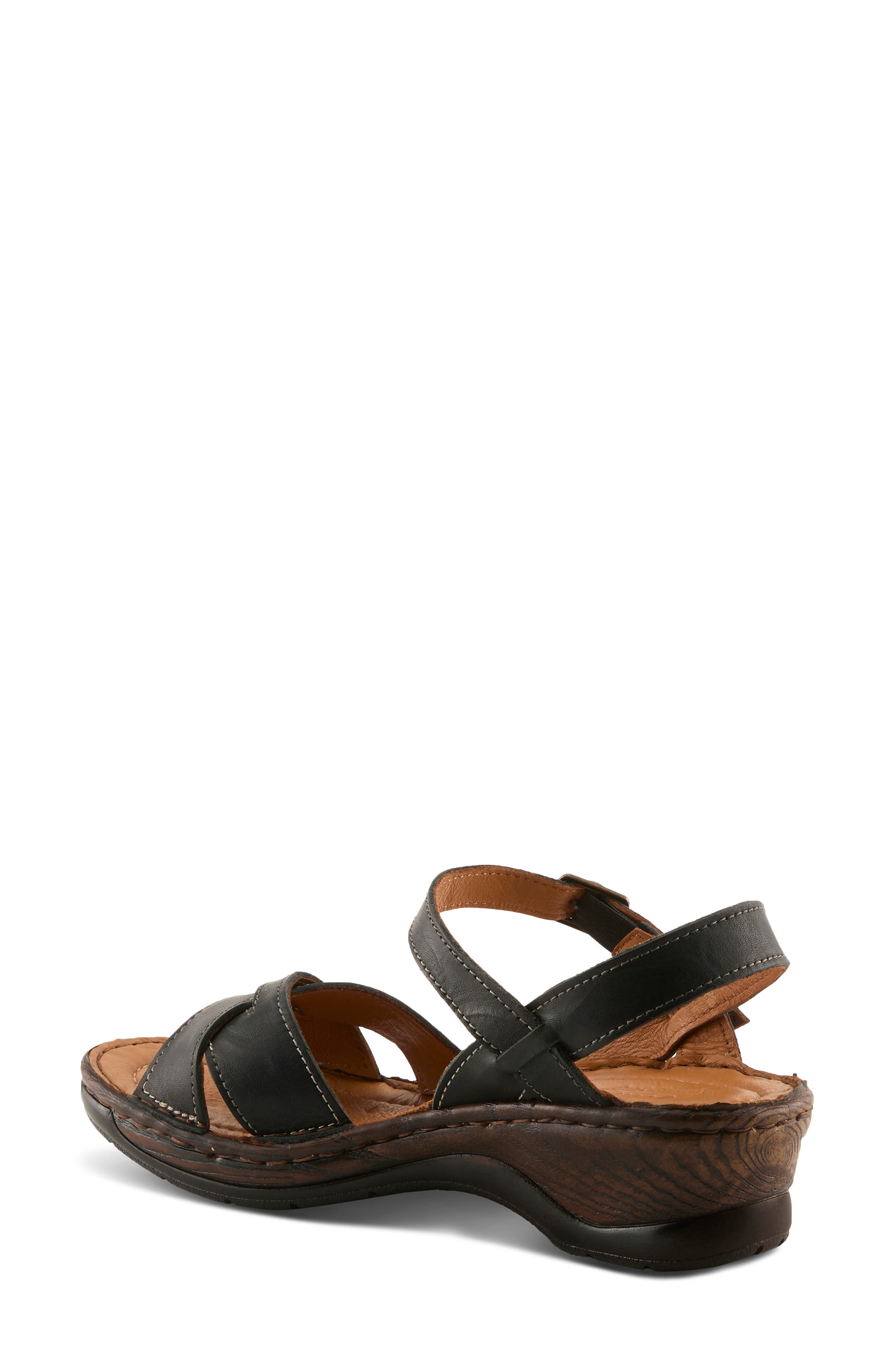 Spring Step Amareza Ankle Strap Sandal, Alternate, color, Black