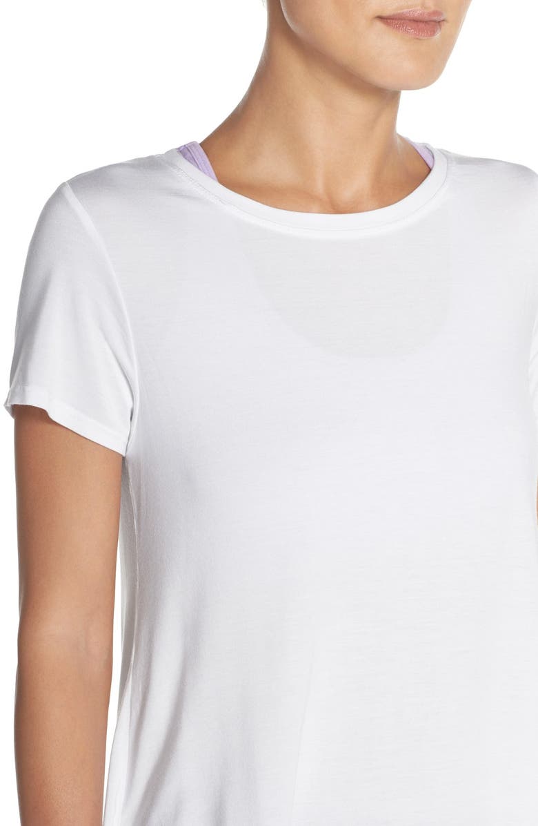 Hard Tail Open Back Crewneck Tee, Alternate, color, 