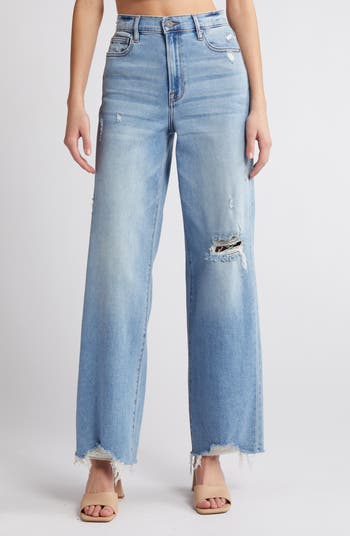 High waisted dad jeans fashion