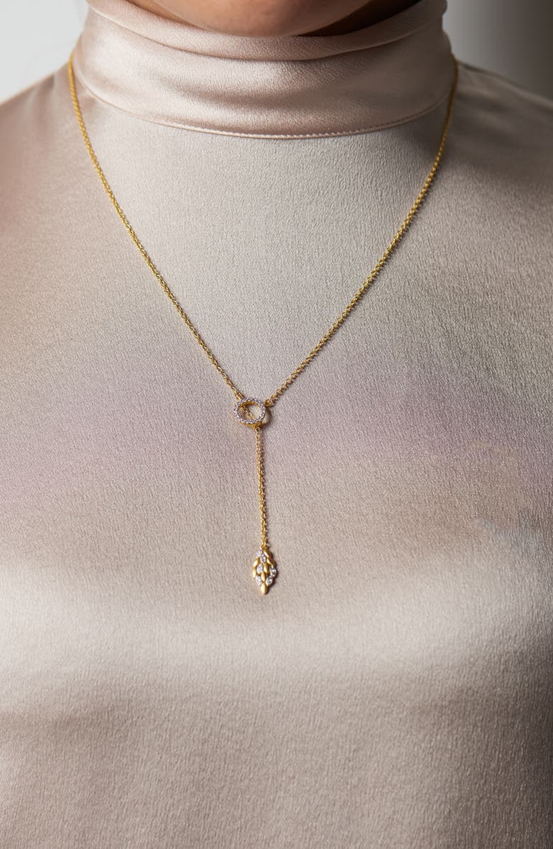 FREIDA ROTHMAN Fleur Bloom Lariat Necklace, Alternate, color, 