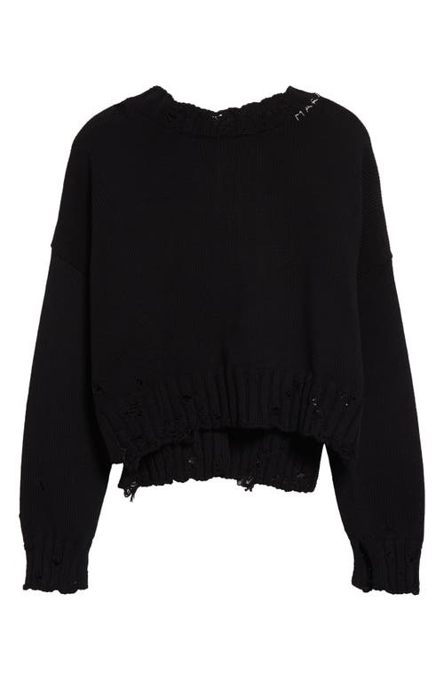Marni Black Cotton Sweater In Black