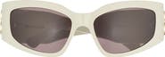 Balenciaga 57mm Rectangular Sunglasses