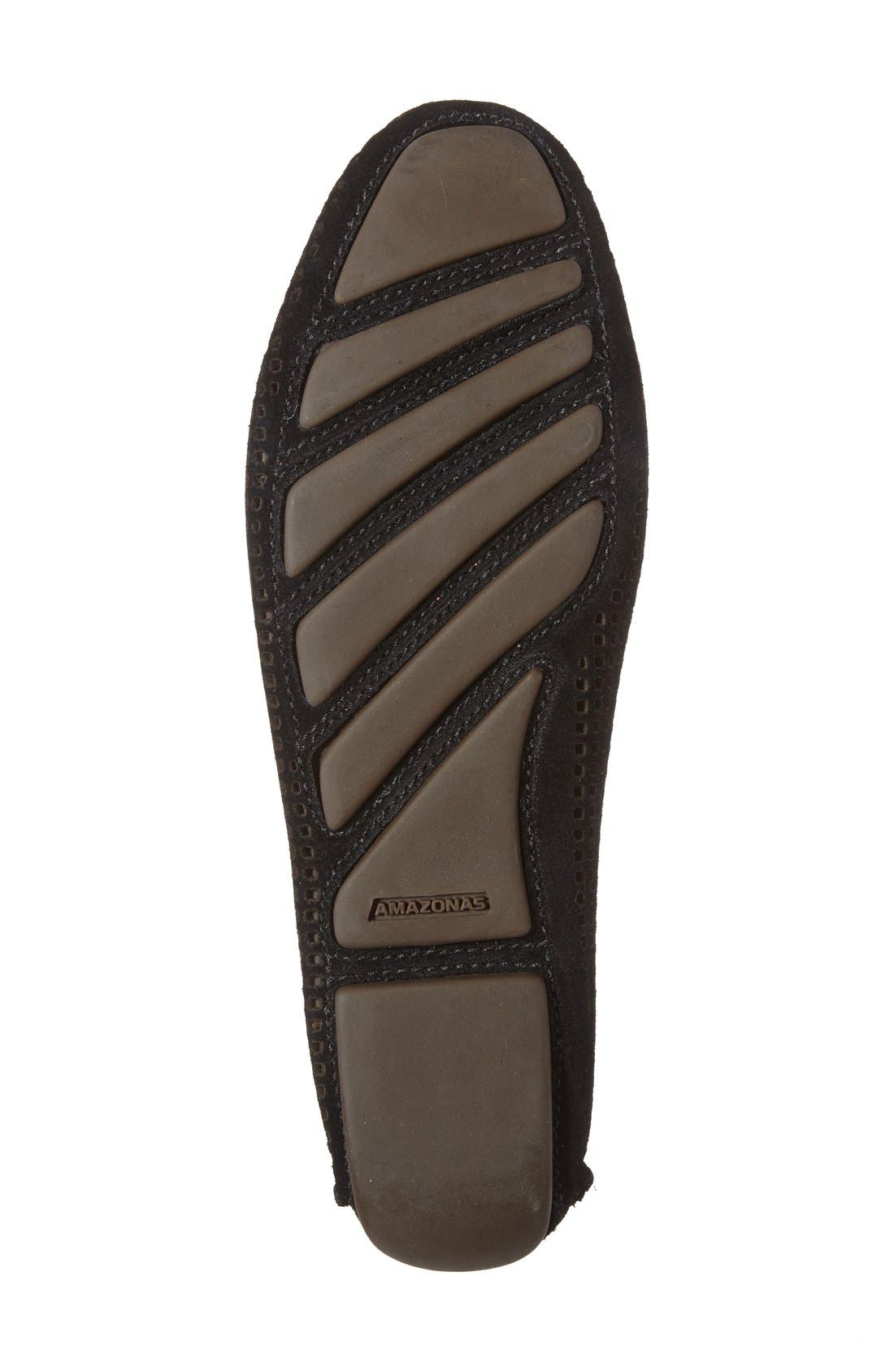 'Barrie' Flat, Alternate, color, BLACK SUEDE
