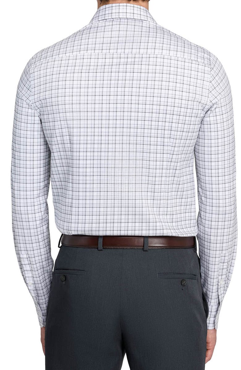 W.R.K Slim Fit Plaid Reworked Dress Shirt, Alternate, color, White/ Grey