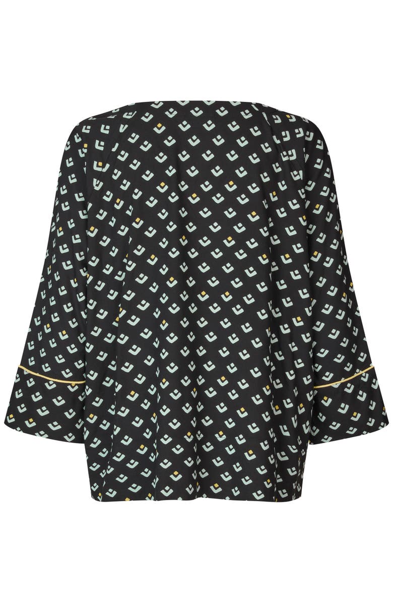 Masai Copenhagen Beniko V-Neck Printed Blouse, Alternate, color, Ether