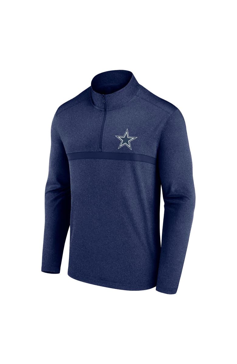 FANATICS Men's Fanatics Navy Dallas Cowboys Head-to-Head Quarter-Zip Top, Alternate, color,