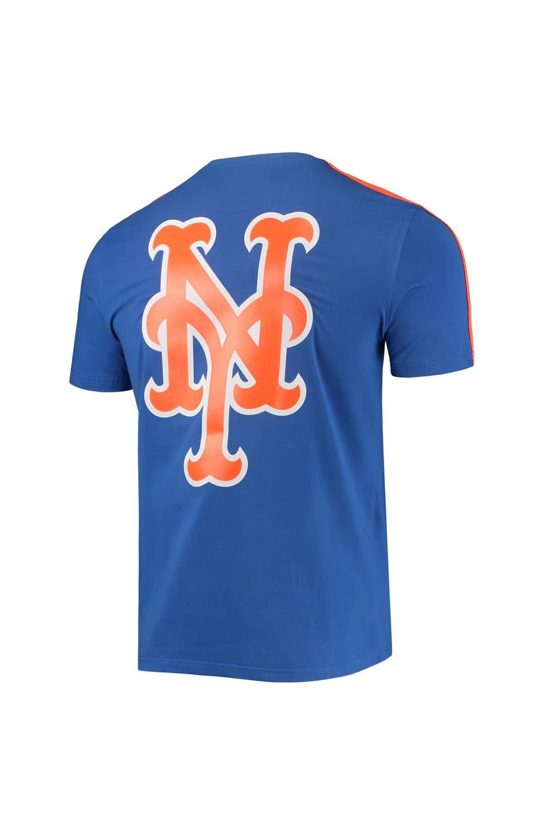 PRO STANDARD Men's Pro Standard Royal/Orange New York Mets Taping T-Shirt, Alternate, color, Royal