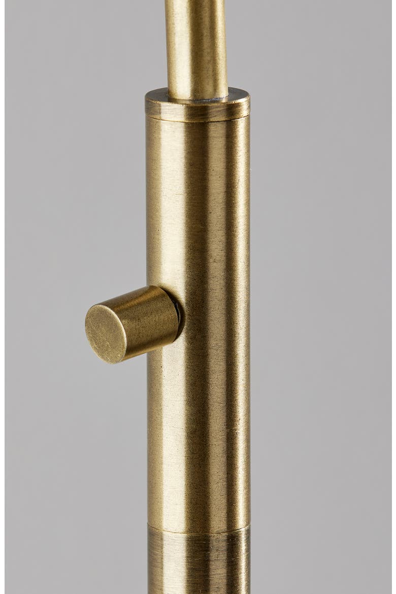Magnolia Arc Floor Lamp, Alternate, color, ANTIQUE BRASS