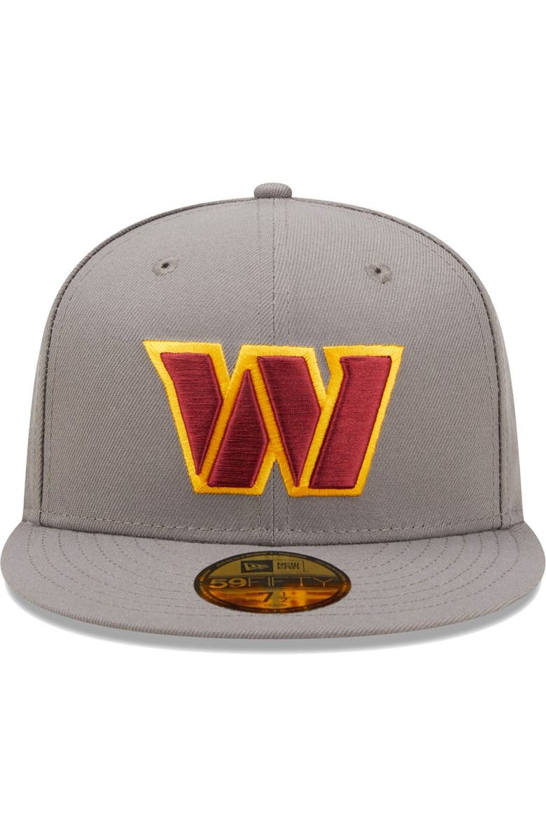 New Era Men's New Era Graphite Washington Commanders Storm II 59FIFTY Fitted Hat, Alternate, color, 