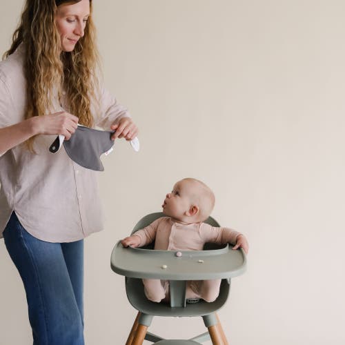 Embe Embé Baby Cotton Bandana Bib Bundle, 3-pack In Cloud-charcoal-guava