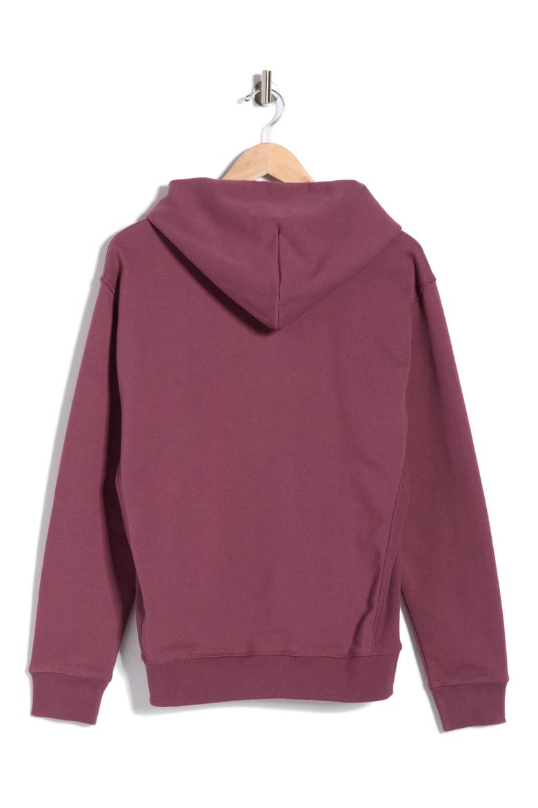 Athletics French Terry Pullover Hoodie, Alternate, color, FADED PLUM