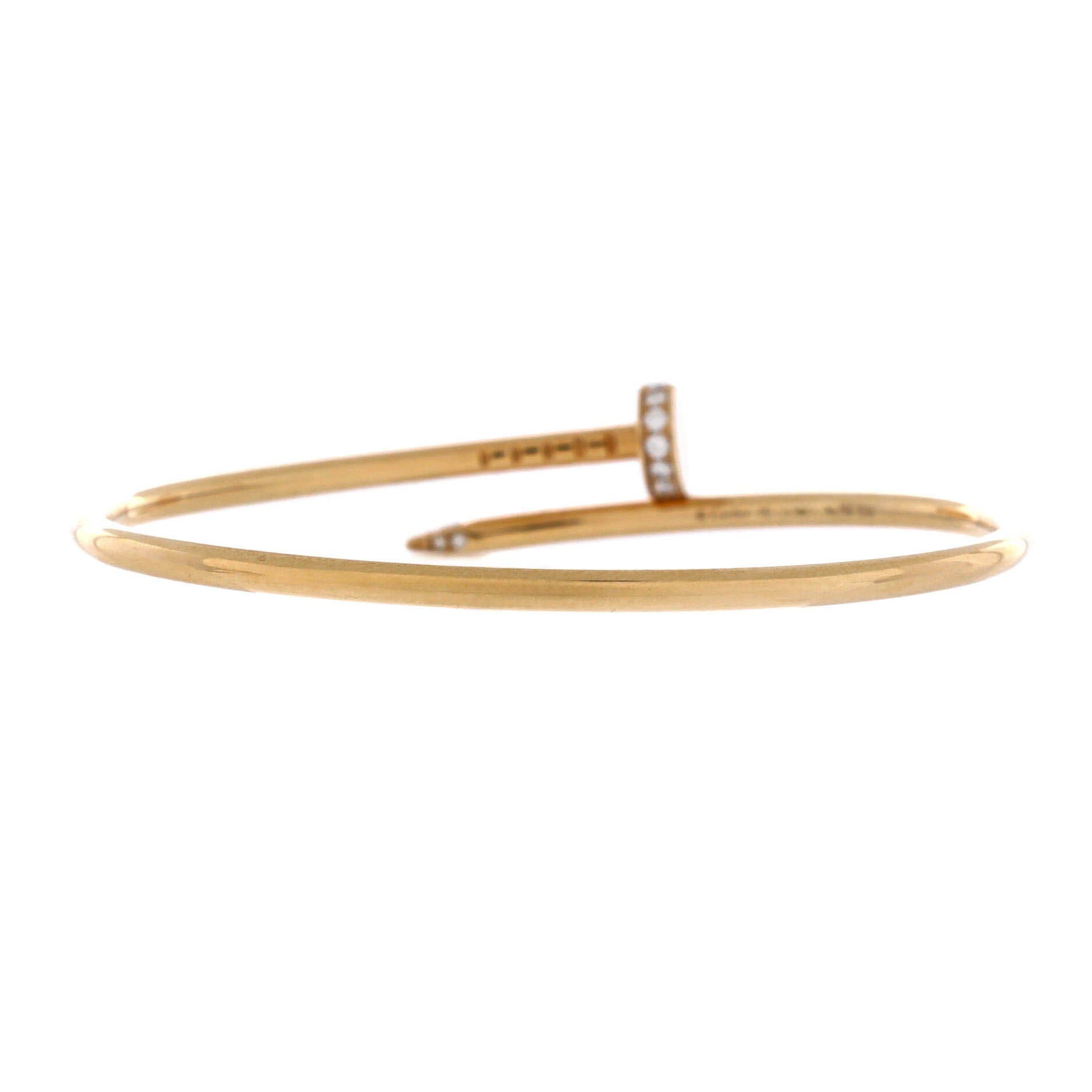 Juste un Clou Bracelet 18K Yellow Gold with Diamonds Small, Alternate, color, Metallic Gold