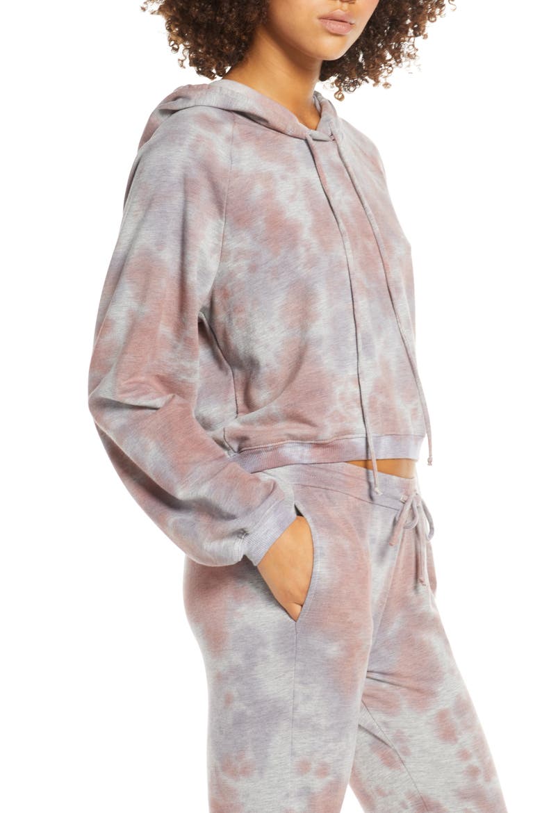 Ultraviolet Tie Dye Hoodie, Alternate, color, PURPLE TIE DYE