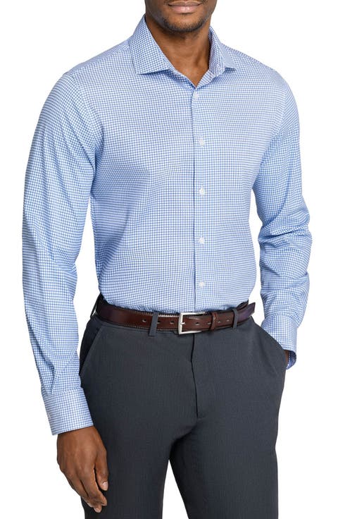 Check Reworked Cotton Dress Shirt