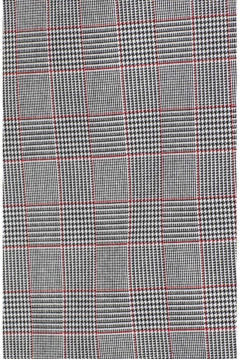 Structured Plaid Coat, Alternate, color, BLACK- RED PLAID