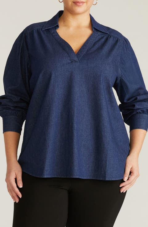 Maisie Chambray Top (Regular & Plus)