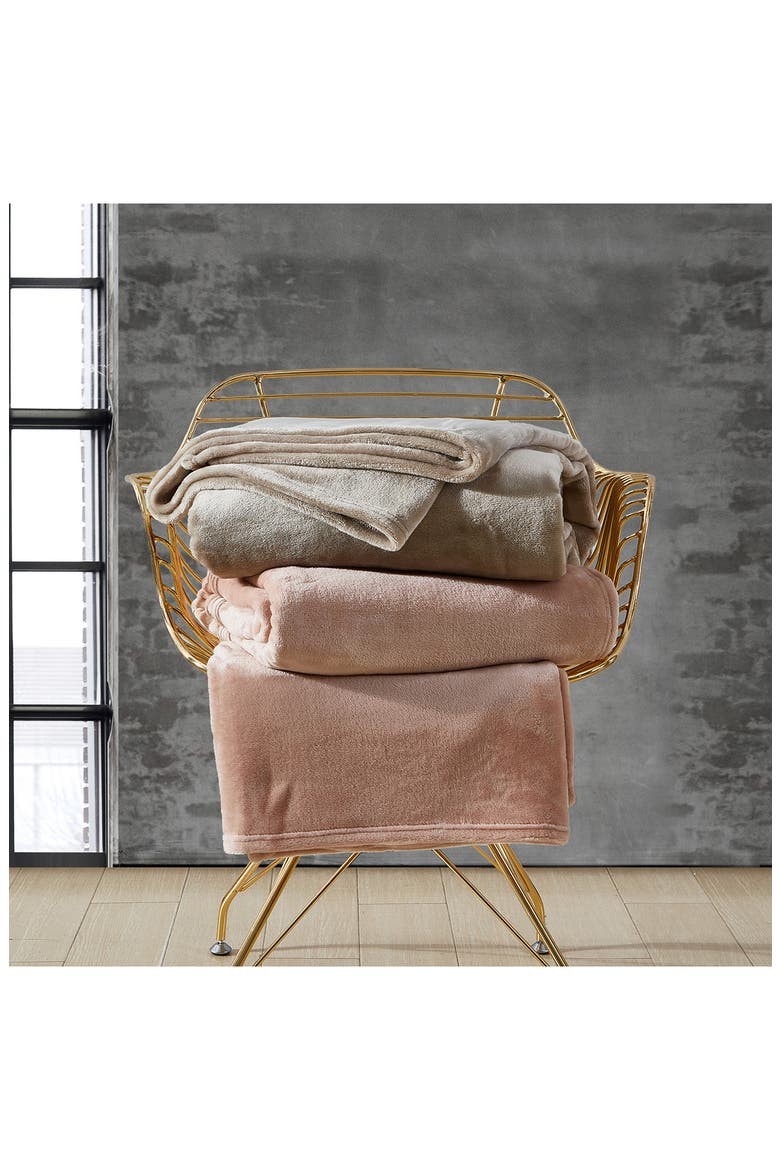 Solid Throw Blanket, Alternate, color, OATMEAL