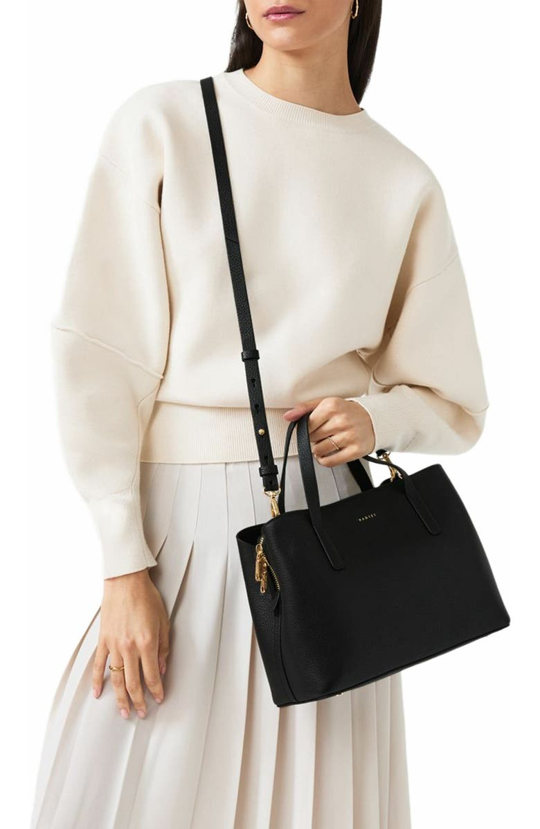 Radley Dukes Place Medium Ziptop Satchel Bag, Alternate, color, Black