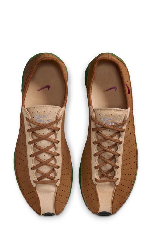 Nike Air Superfly Perforated Nubuck And Suede Sneakers In Brown