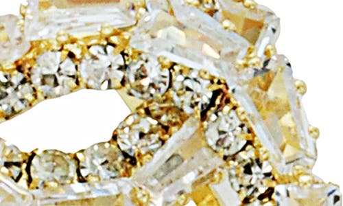 Panacea Crystal Link Drop Earrings In Gold