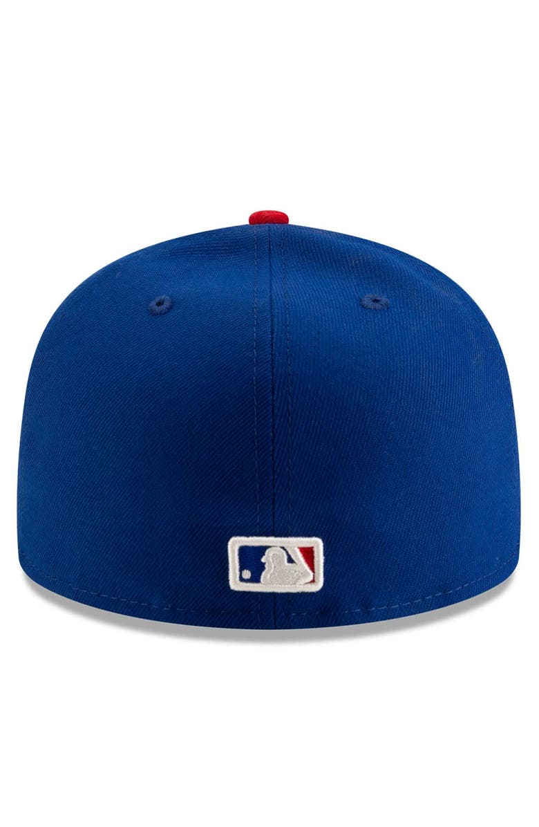 New Era Men's New Era White/Royal Chicago Cubs Alternate Authentic Collection On-Field 59FIFTY Fitted Hat, Alternate, color, White